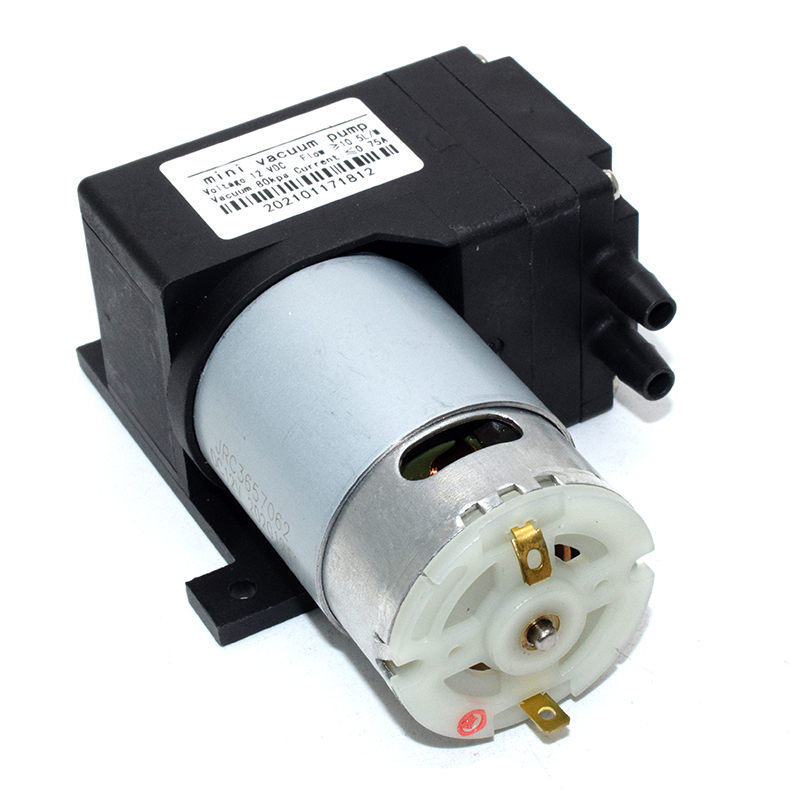 DC 12V 10.5L/M -80KPa Large Flow High Pressure Mini Vacuum Air Pump Negative Pressure Suction Diaphragm Pump DIY Packer Inflator