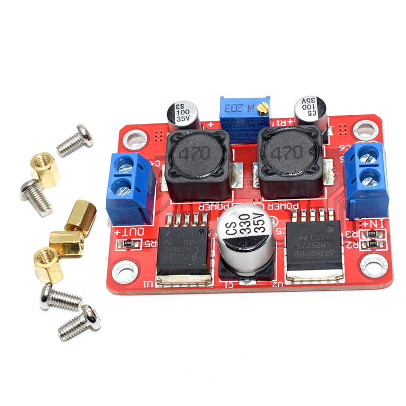 DC-DC Automatic Voltage Adapter Converter Step Up/Down Module LM2577S + LM2596S