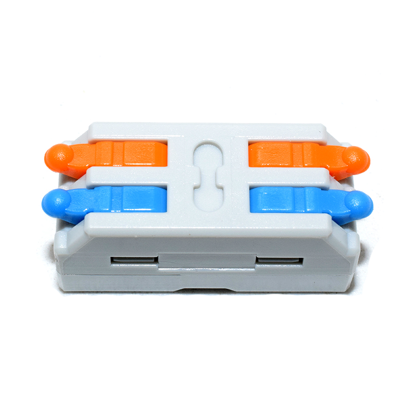 D2-2 Colors / Mini Quick Wire Conductor Connector Universal Compact Splicing Push-inTerminal Block 1 in multiple out with fixing Hole