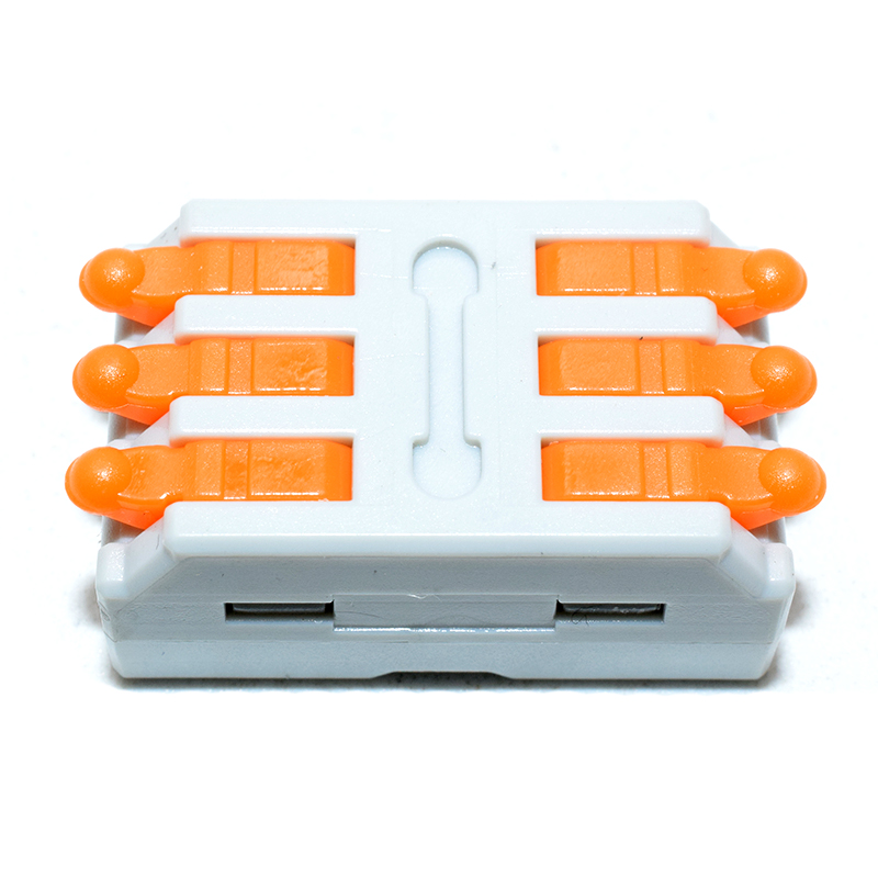 D3-3 Mini Quick Wire Conductor Connector Universal Compact Splicing Push-inTerminal Block 1 in multiple out with fixing Hole