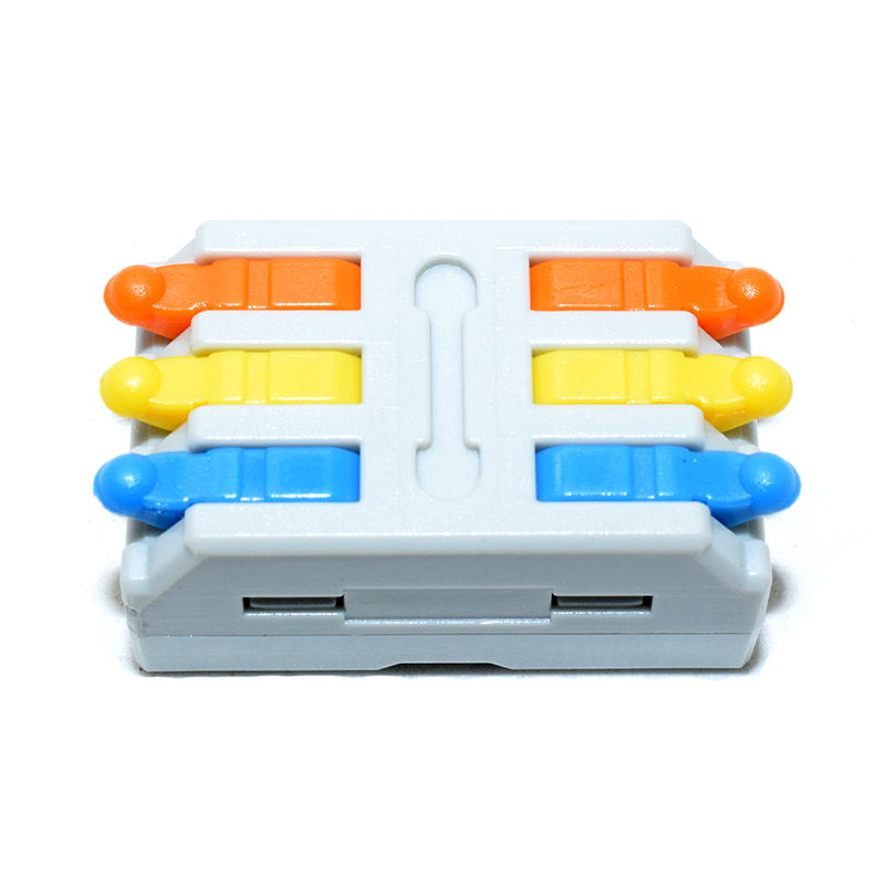 D3-3 Colors / Mini Quick Wire Conductor Connector Universal Compact Splicing Push-inTerminal Block 1 in multiple out with fixing Hole