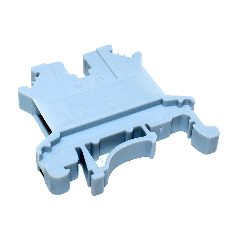 Grey Din Rail Terminal Block UK-2.5B Wire Electrical Conductor Universal Connector Screw Connection Terminal Strip Block UK2.5B