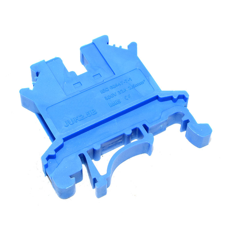 Blue Din Rail Terminal Block UK-2.5B Wire Electrical Conductor Universal Connector Screw Connection Terminal Strip Block UK2.5B