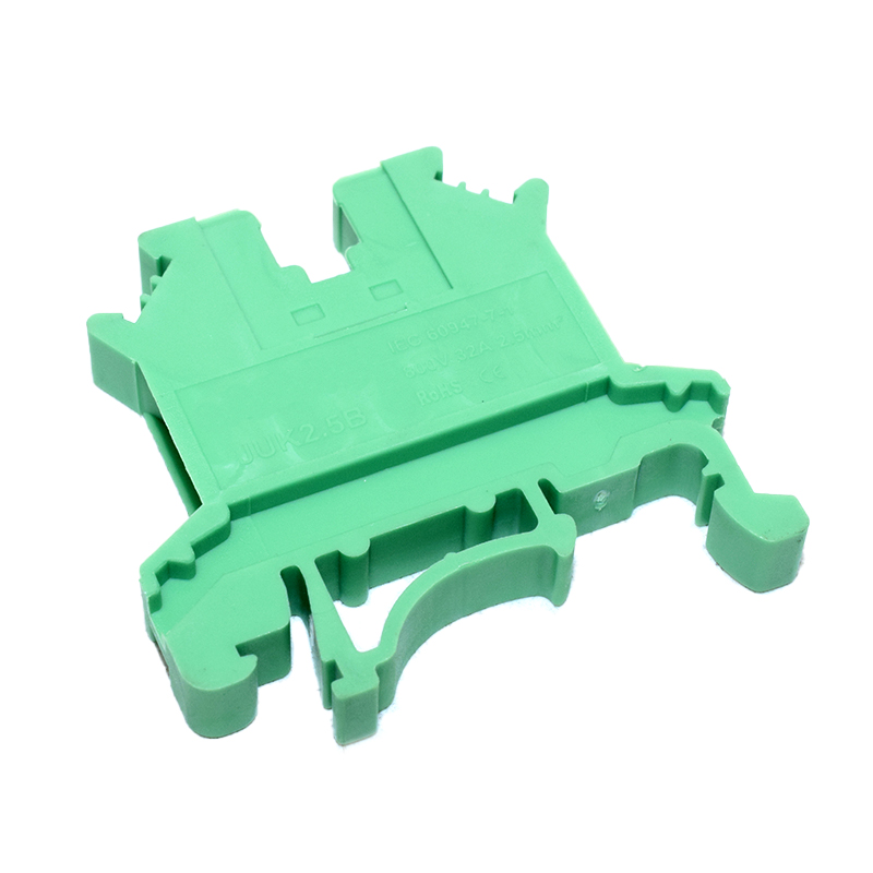 Green Din Rail Terminal Block UK-2.5B Wire Electrical Conductor Universal Connector Screw Connection Terminal Strip Block UK2.5B