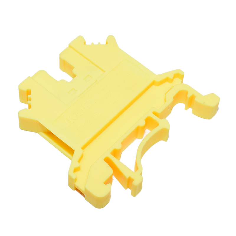 Yellow Din Rail Terminal Block UK-2.5B Wire Electrical Conductor Universal Connector Screw Connection Terminal Strip Block UK2.5B