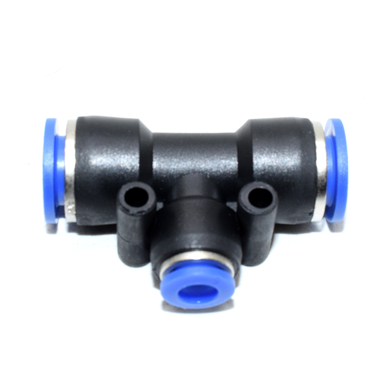 PEG 10-6 Pneumatic Fittings Fitting Plastic T Type 3-way For 6mm 10mm Tee Tube Quick Connector Slip Lock