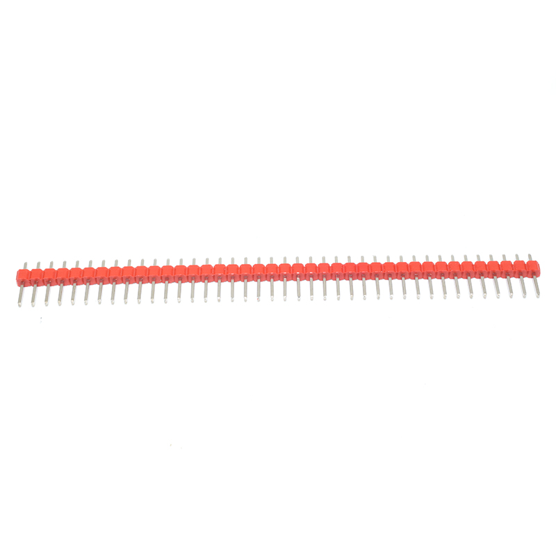 Red 1*40 2.54 Gold-plated copper, male pin header,ROHS 200pcs/Bag