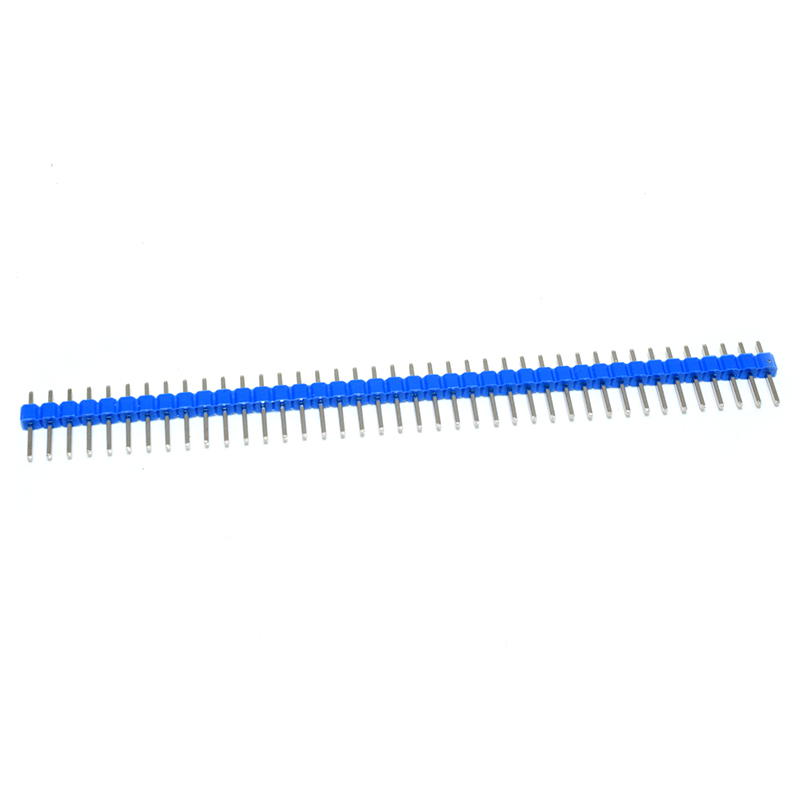 Blue 1*40 2.54 Gold-plated copper, male pin header,ROHS 200pcs/Bag