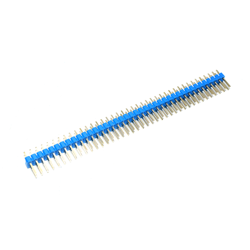 Blue 2*40 2.54 Gold-plated copper, male pin header,ROHS 100pcs/Bag