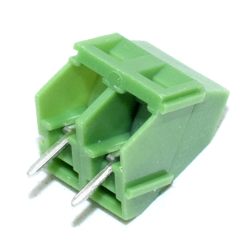 EK500A Screw Terminal Block 2 Positions 5mm 45 Degree