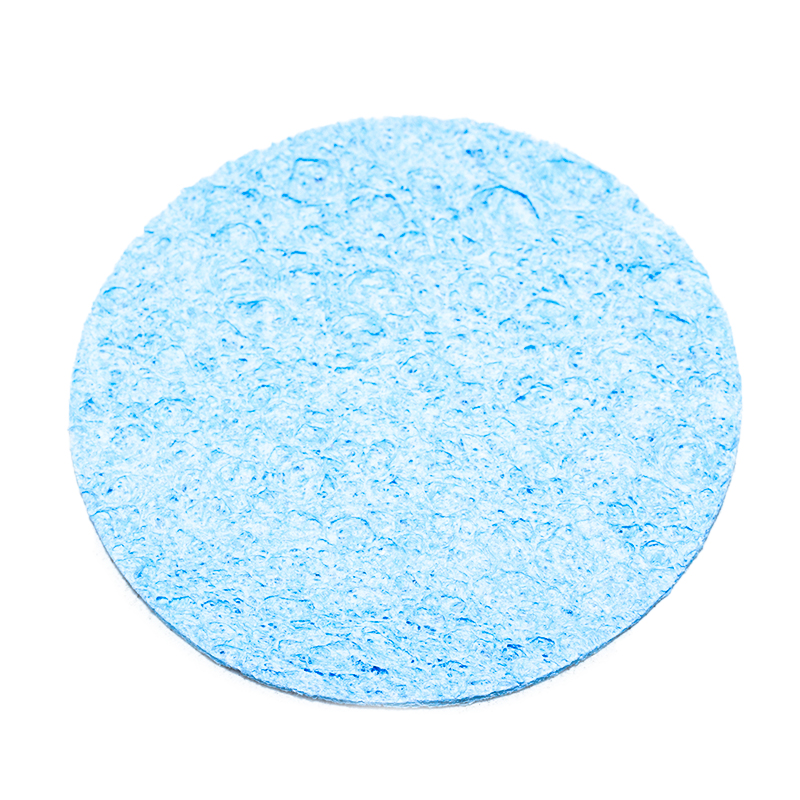 51mm*1.5mm Round Blue Cleaning Sponge Cleaner High Temperature Enduring Cleaner Sponge For Electric Welding Soldering Iron Tip