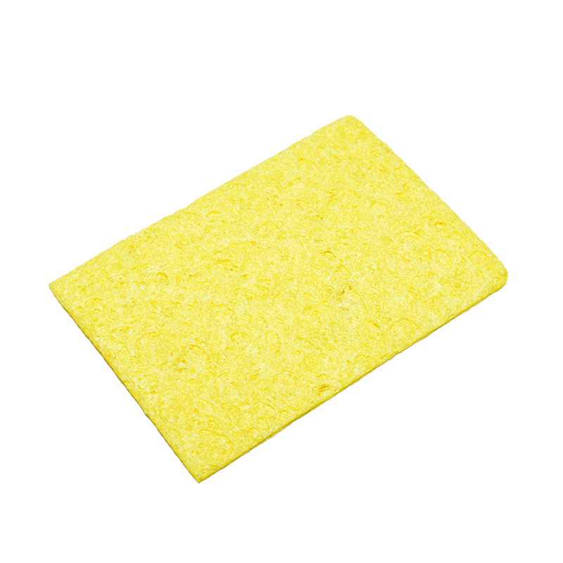 50*35*1.5mm Yellow Rectangular Cleaning Sponge Cleaner High Temperature Enduring Cleaner Sponge For Electric Welding Soldering Iron Tip