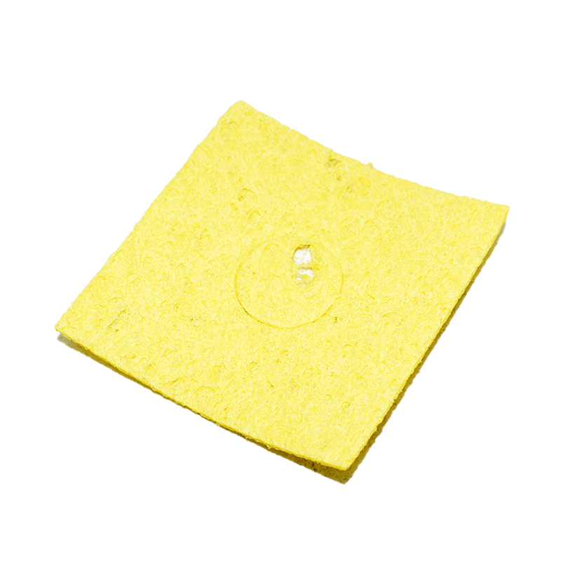 57*57*2mm Yellow Square Cleaning Sponge Cleaner High Temperature Enduring Cleaner Sponge For Electric Welding Soldering Iron Tip
