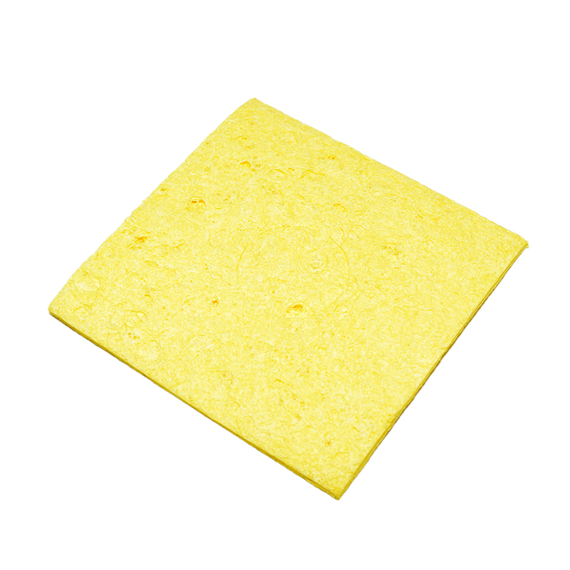 56*56*2.5mm Yellow Square Cleaning Sponge Cleaner High Temperature Enduring Cleaner Sponge For Electric Welding Soldering Iron Tip