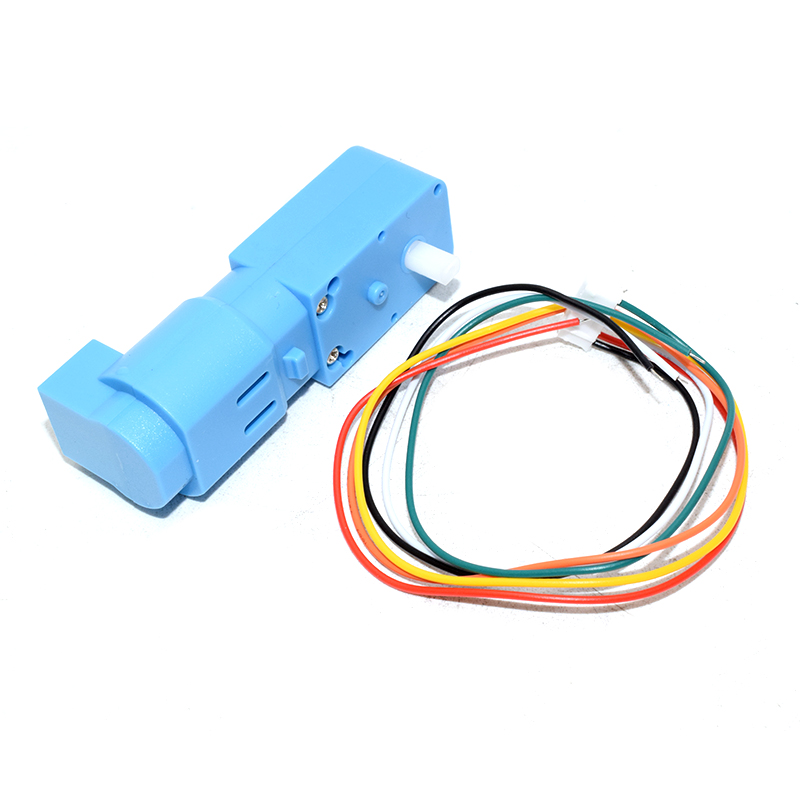 6V 300rpm TT Motor with Hall Encoder for Arduino Raspberry Pi 3-6V Dual Shaft Geared BOX DC Electric Motor DIY STEM Toy Parts