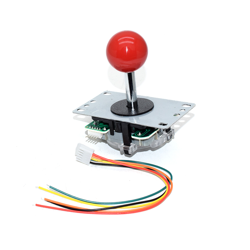 Red 5Pin 8way Long Stick Joystick with Multi Color Ball for Arcade Game Machine Pandora box console