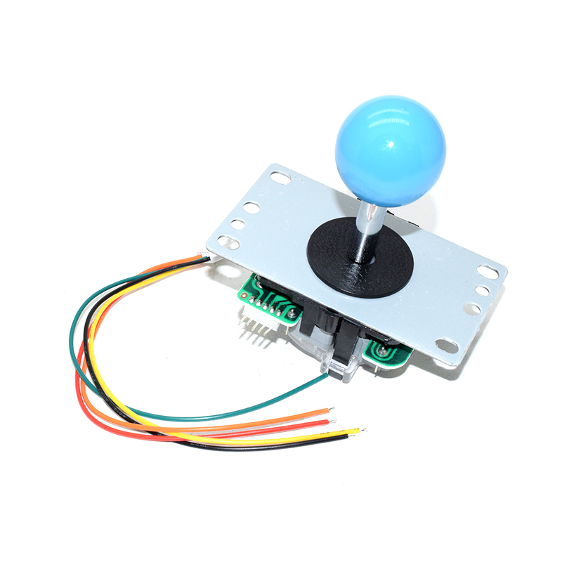 Blue 5Pin 8way Long Stick Joystick with Multi Color Ball for Arcade Game Machine Pandora box console
