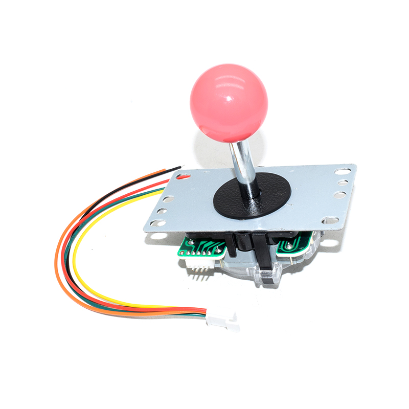 Pink 5Pin 8way Long Stick Joystick with Multi Color Ball for Arcade Game Machine Pandora box console