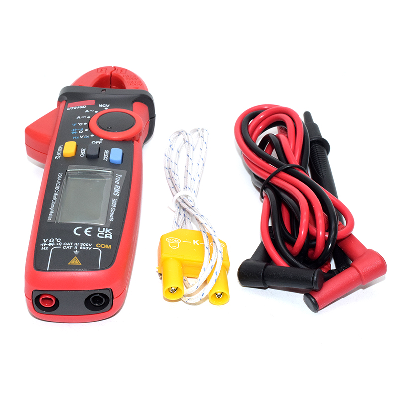 Uni-t AC DC 200A 600V Clamp Meter UT210D Display count 2000