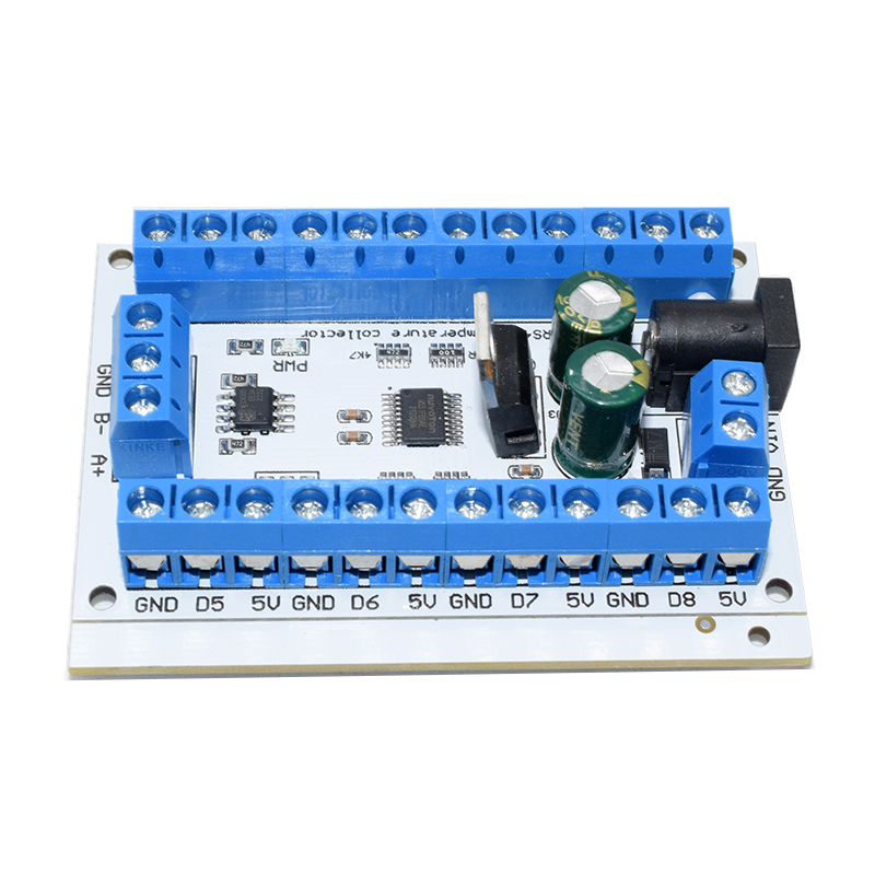 Sensor Module 8?Channel R4DCB08 Board RS485 for Paperless Recorder PLC 6?24V Electronic Component