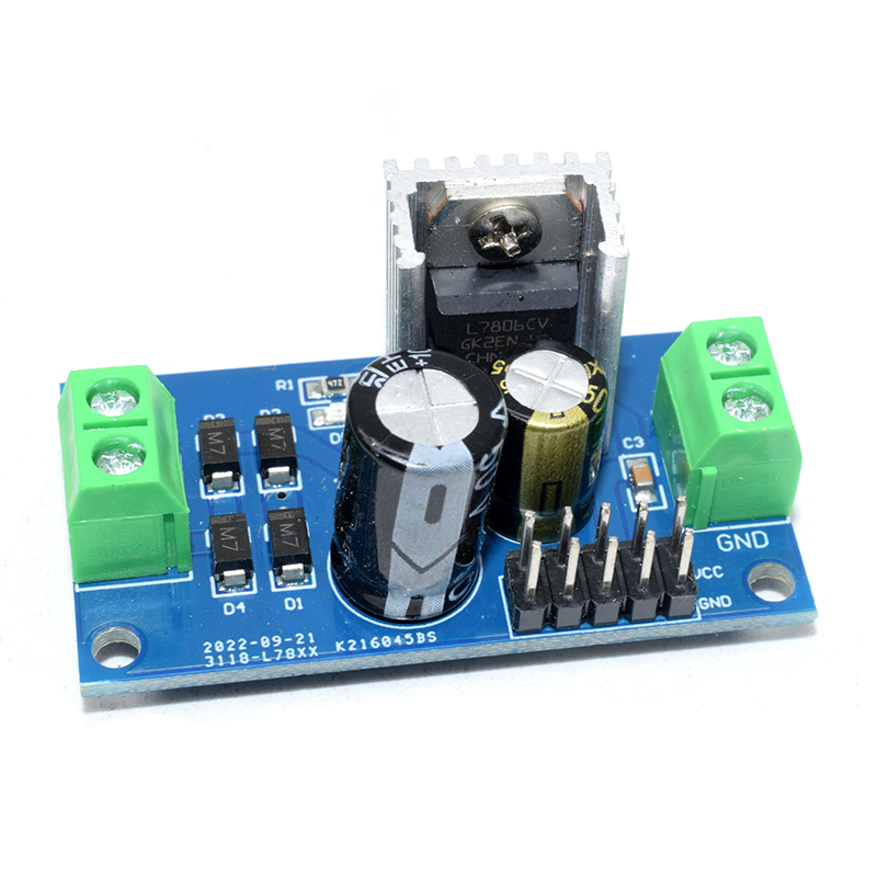DC/AC Three Terminal Voltage Regulator Power Supply Module 6V Output Max 1.2A LM7806