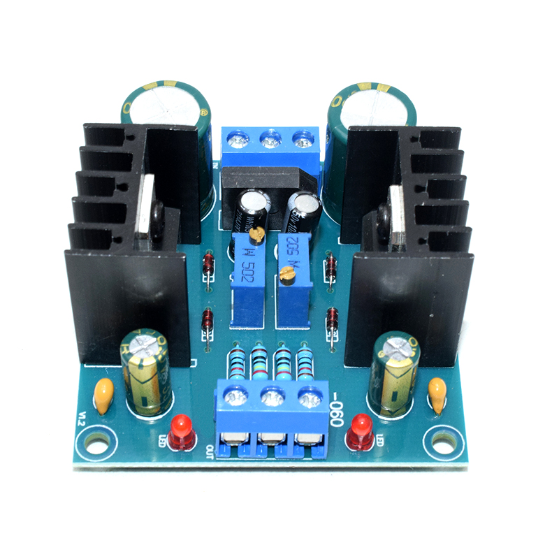 LM317 LM337 Positive and negative dual power adjustable power supply board diy kit