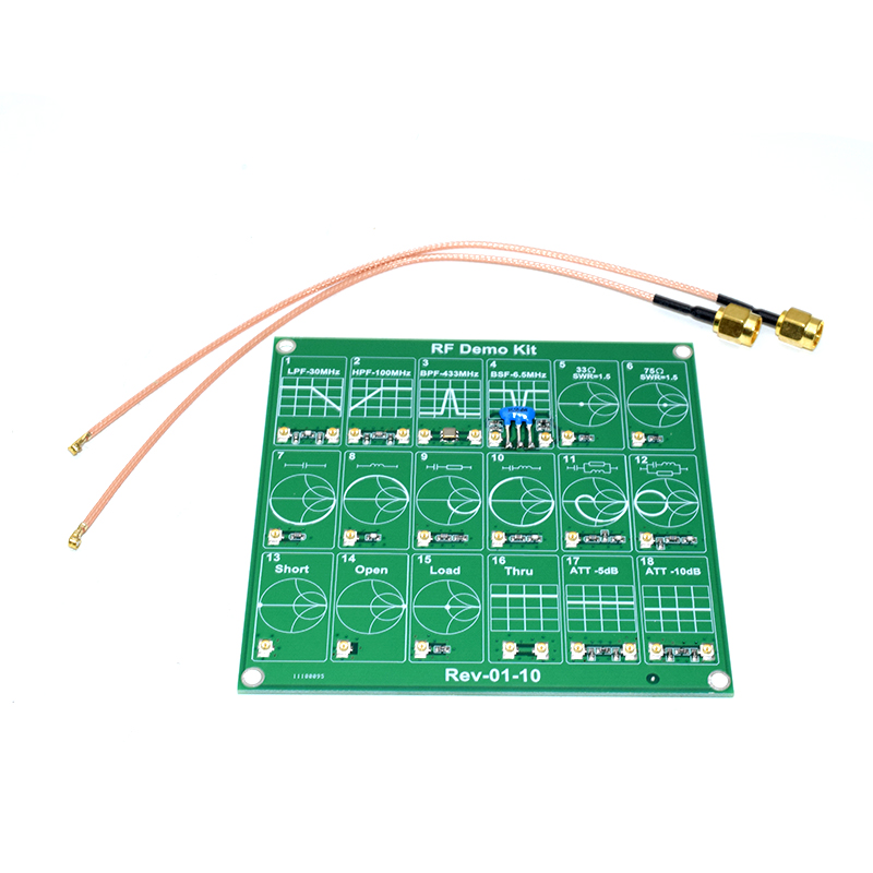 RF Demo Kit for NanoVNA VNA RF Test Board Vector Network Test Filter Attenuator Network Analyzers Electrical Instruments