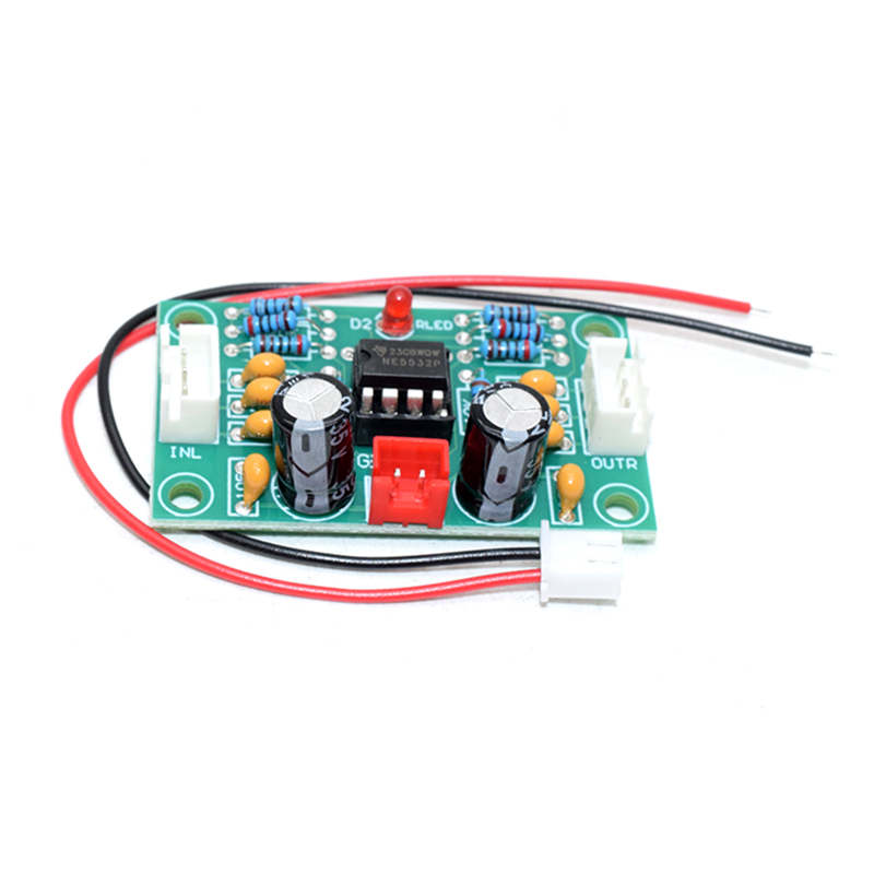 XH-A902 NE5532 Operational Pre-Amplifier Module Digital Audio Front Amplifier Board Preamplifier 5 Times Rate Wide Voltage