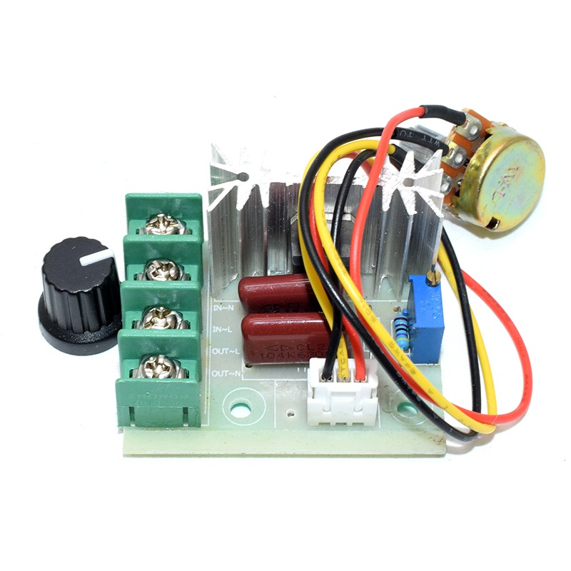 2000W With Wire / Voltage Regulator 2000 Watt AC 50 - 220 Volt Dimmer SCR Power Regulator Motor Speed Controller Home Improvement Regulators 2000W