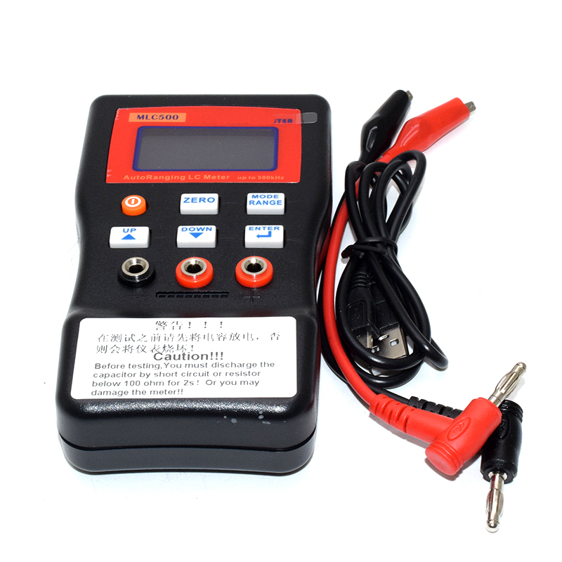Digital Capacitance Inductance Meter Auto-ranging Component Tester 500KH LC RC Oscillation Inductance Multimeter
