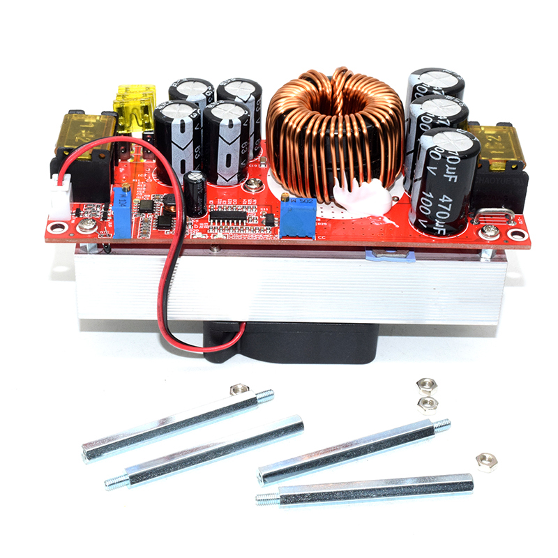 1800W 40A CC CV Boost Converter DC-DC Step Up Power Supply Adjustable Module DC 10V-60V to 12V-90V DIY kit Electric Unit Modules