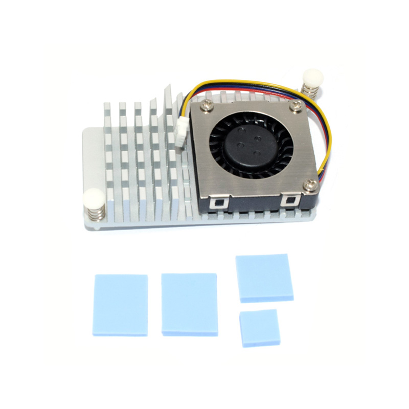 Raspberry PI 5B Silver Heatsink and Silver Fan