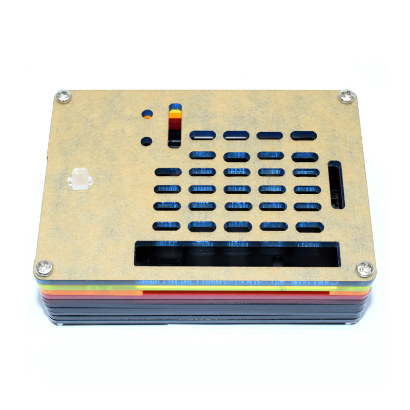 Raspberry PI 5B 10 layer rainbow Case With Small Hole 5B21003