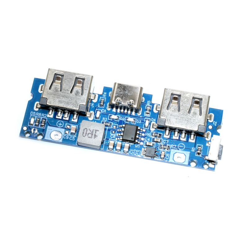 18650 battery TYPE-C 3.7v to 5V2A booster module mobile power motherboard