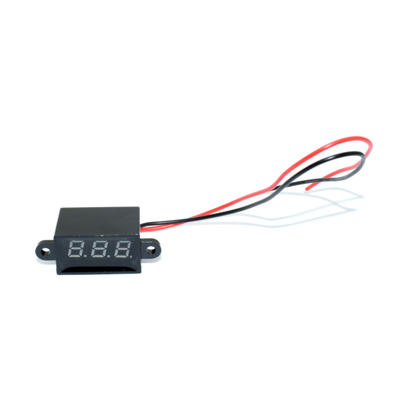 Red Waterproof voltmeter 0.28 digital display/DC meter head/12V digital LED display 2-wire 3-30V