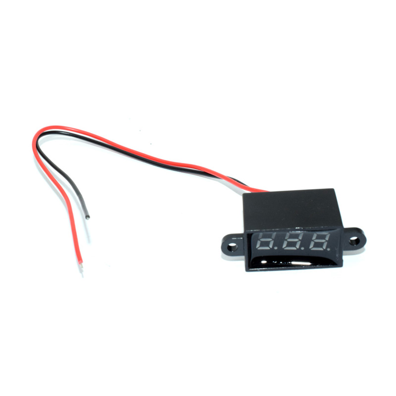 Blue Waterproof voltmeter 0.28 digital display/DC meter head/12V digital LED display 2-wire 3-30V
