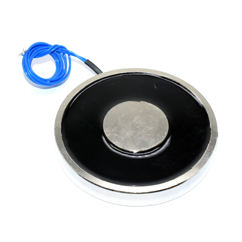 Ultra thin DC electromagnet P70/10 DC12V low-voltage circular electromagnet