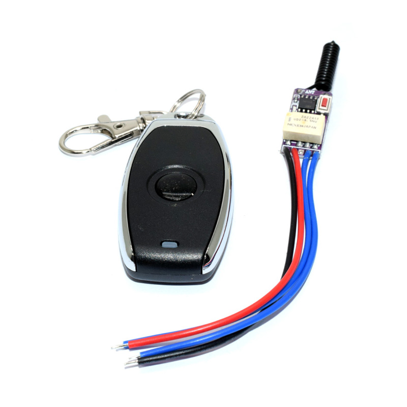 Push Button Mini Relay Contact RF Wireless Switches 3.7v 4.2v 5v 6v 7.4v 9v 12v 433 Smart Home Mirco Tiny RF Momentary Remote Switches