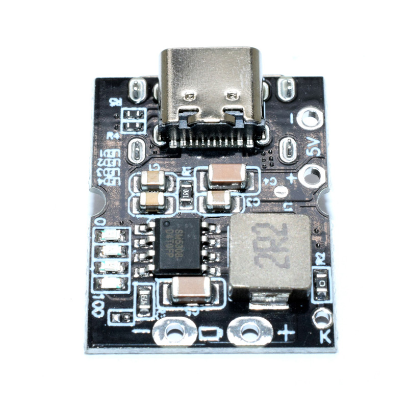 Welded Type-C USB 5V 2A Boost Converter Step-Up Power Module Lithium Battery Charging Protection Board