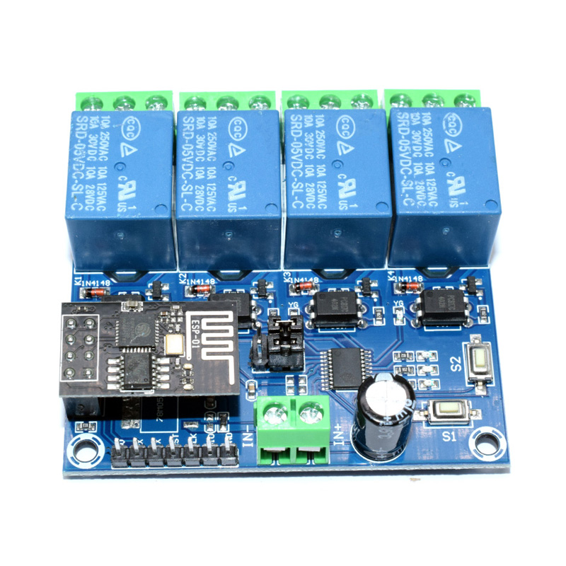 ESP8266 ESP-01 5V 4 Way WiFi Relay Module Things Smart Home Remote Control Switch ESP01 WIFI Wireless Module Phone APP