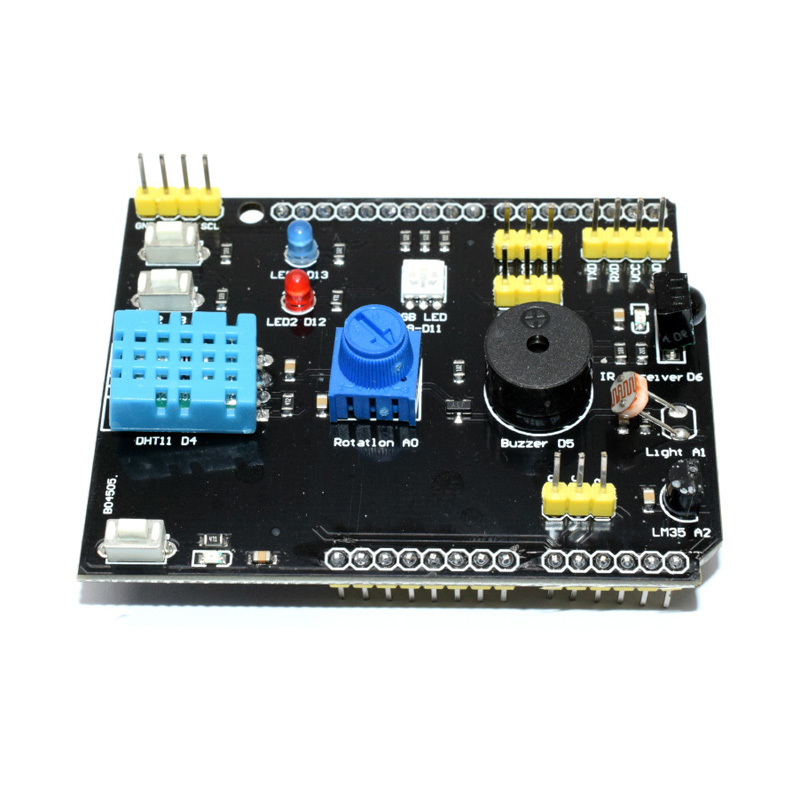 9 In 1 Sensor Board Multifunction Expansion Board DHT11 LM35 Temperature Humidity For Arduino UNO RGB LED IR Receiver Buzzer