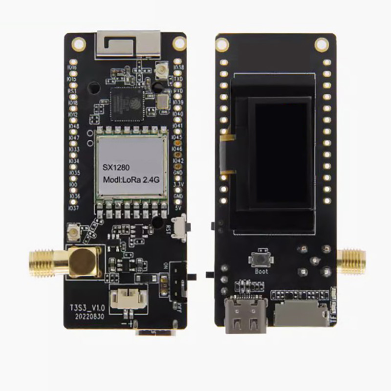 SX1276 915MHz / T3S3 V1.0 ESP32-S3 LoRa 2.4G Development Board WiFi Bluetooth Wireless Module 0.96 Inch OLED Display Type-C