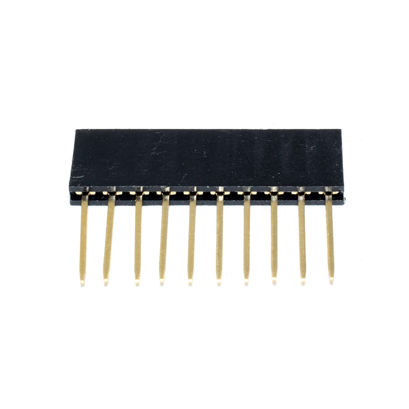 long FEMALE HEADER FEMALE 1 * 10P / 1 * 10P 2.54mm