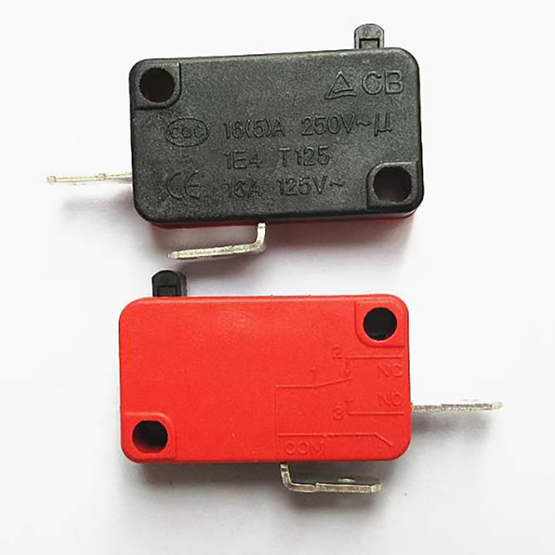 Copper contact KW7-0 5A 250V normally open push on black bottom and red cover