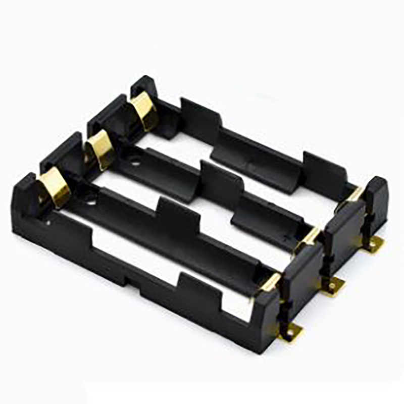4X 18650 Series smt smd Batteries Holder Box Storage Case Container With Bronze Pins Drop Ship