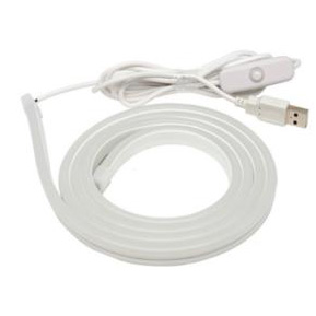 5V 3528 LED Neon Light Strip With USB 5M/Reel 3000K Warm White