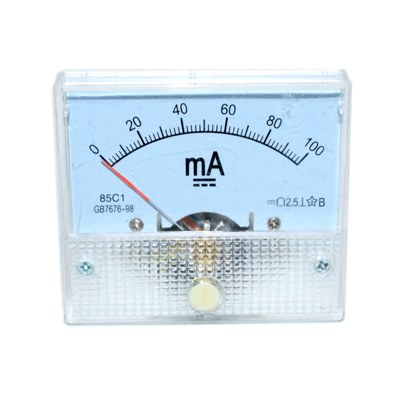 85C1-A Analog Current Panel Meter DC 100mA AMP Ammeter