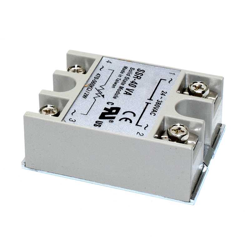 SSR-40VA 40A Metal Base Resistance Regulator Solid State Relay 500 Kohm