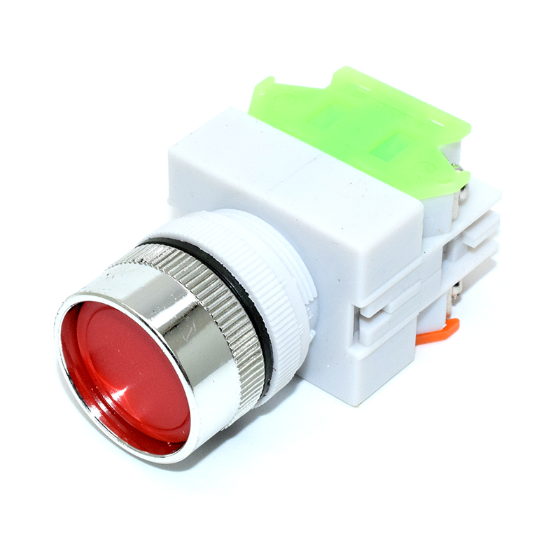 Red LAY37-11 bn (Y090-11 bn)flat button switch button 1NO + 1NC CONTACT