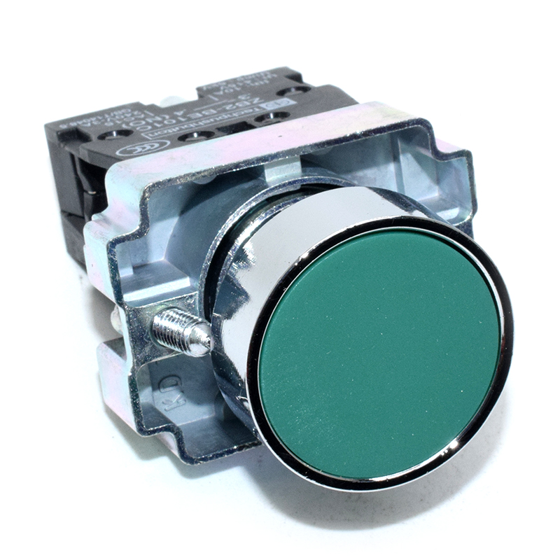 Normally open green XB2 - BA31C/flat button - ZB2 - BE101C